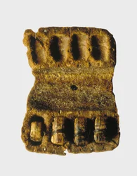 Phylakterium in ihrer originalen Lederbox, Qumran-Höhlen